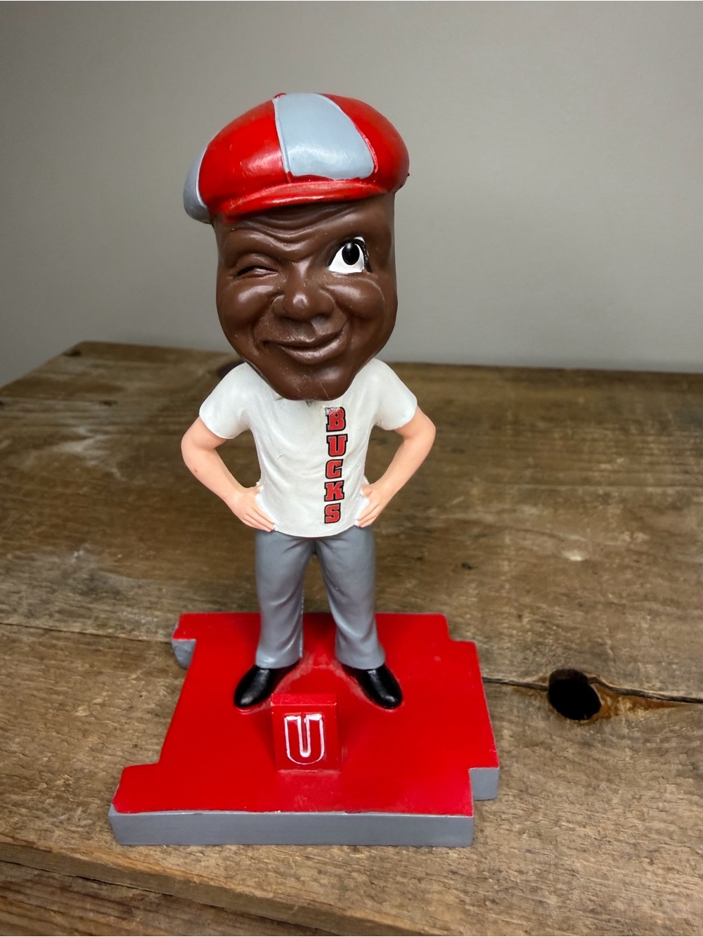 BRUTUS the BUCKEYE Ohio State Buckeyes Mascot “Letter U” Bobblehead